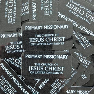 Etiqueta de vinilo para misioneros primarios Calcomanías Iglesia Jesucristo Día de la escalera Santos LDS Niños Premio Cumpleaños Cristiano Templo Recompensa Bautismo