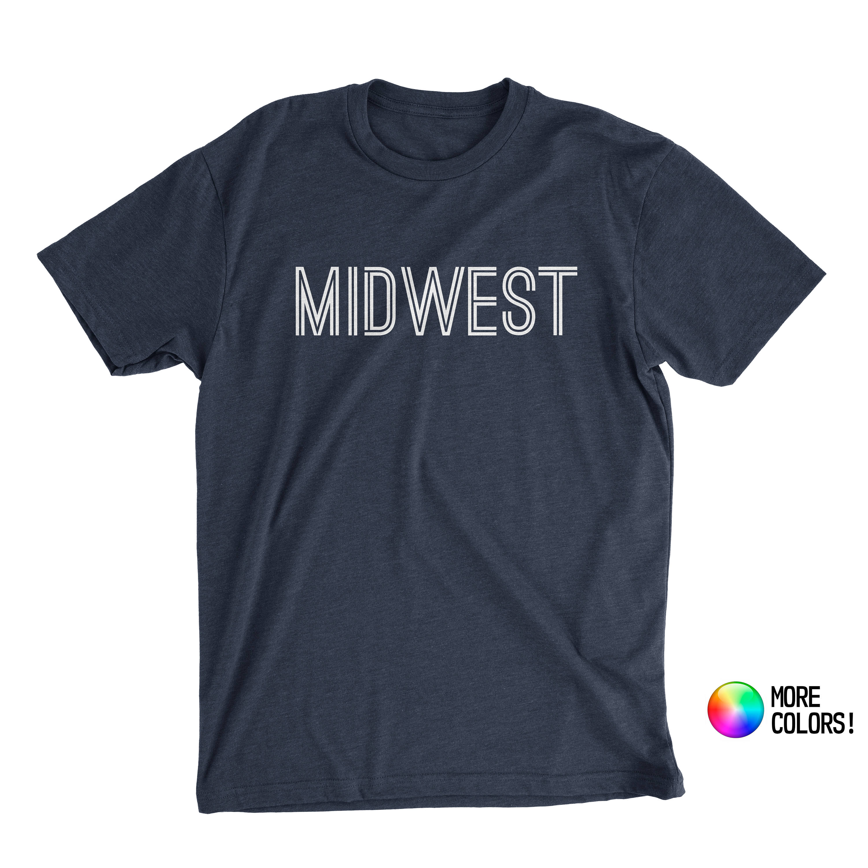 Made in the Midwest TShirt Premium Fitted Unisex Crew Blend Etsy