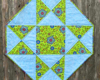 Octagon Table Topper with Star PDF Quilting Pattern (SMS-101PDF)