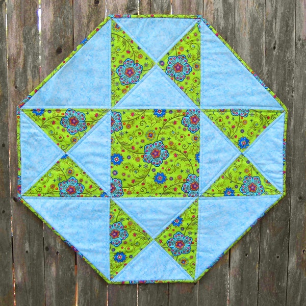 Octagon Table Topper with Star PDF Quilting Pattern (SMS-101PDF)