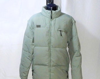 FILA Vintage 90s / 2000s  Italy team ski Men's Excellent Goose Down Jacket. Label Size XXL. Grey