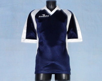 Vintage Diadora Jersey T-shirt Size L Red Football Sport