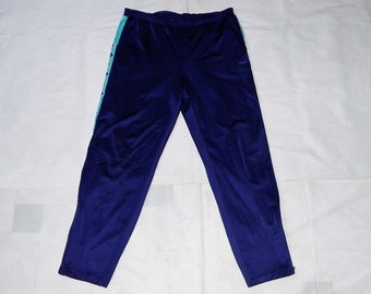 FILA Vintage 90s rare Adult's Sport Tracksuit Trouser. Label Size D 52, It 52 , Uk 34, US-36. Violet, green