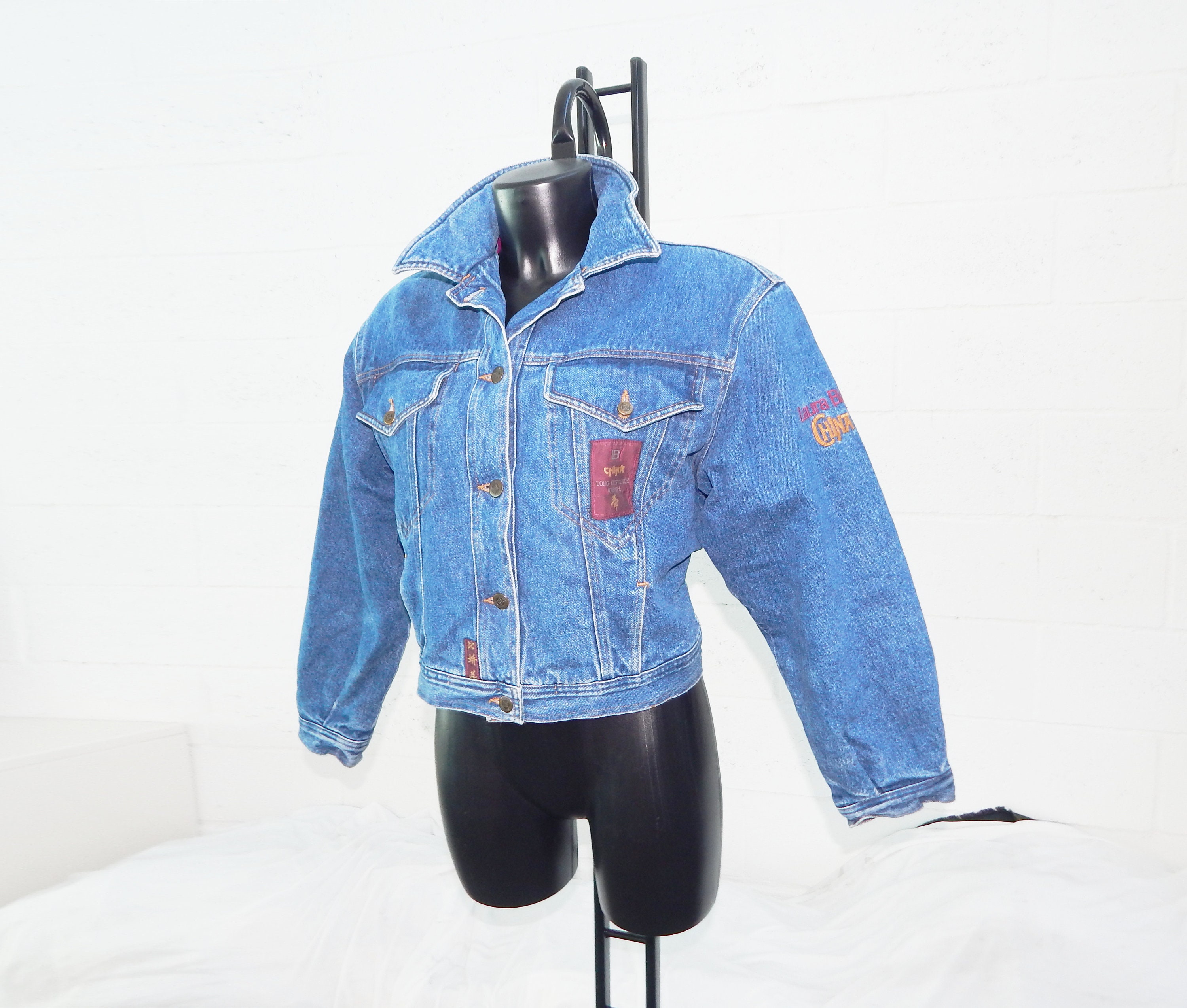 LAURA BIAGIOTTI Vintage 90s Rare Women's Padded Denim Jeans