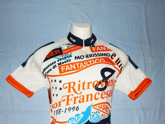 Maillot italien de cyclisme professionnel sans manches Chateau d'Ax 1988, taille M - France