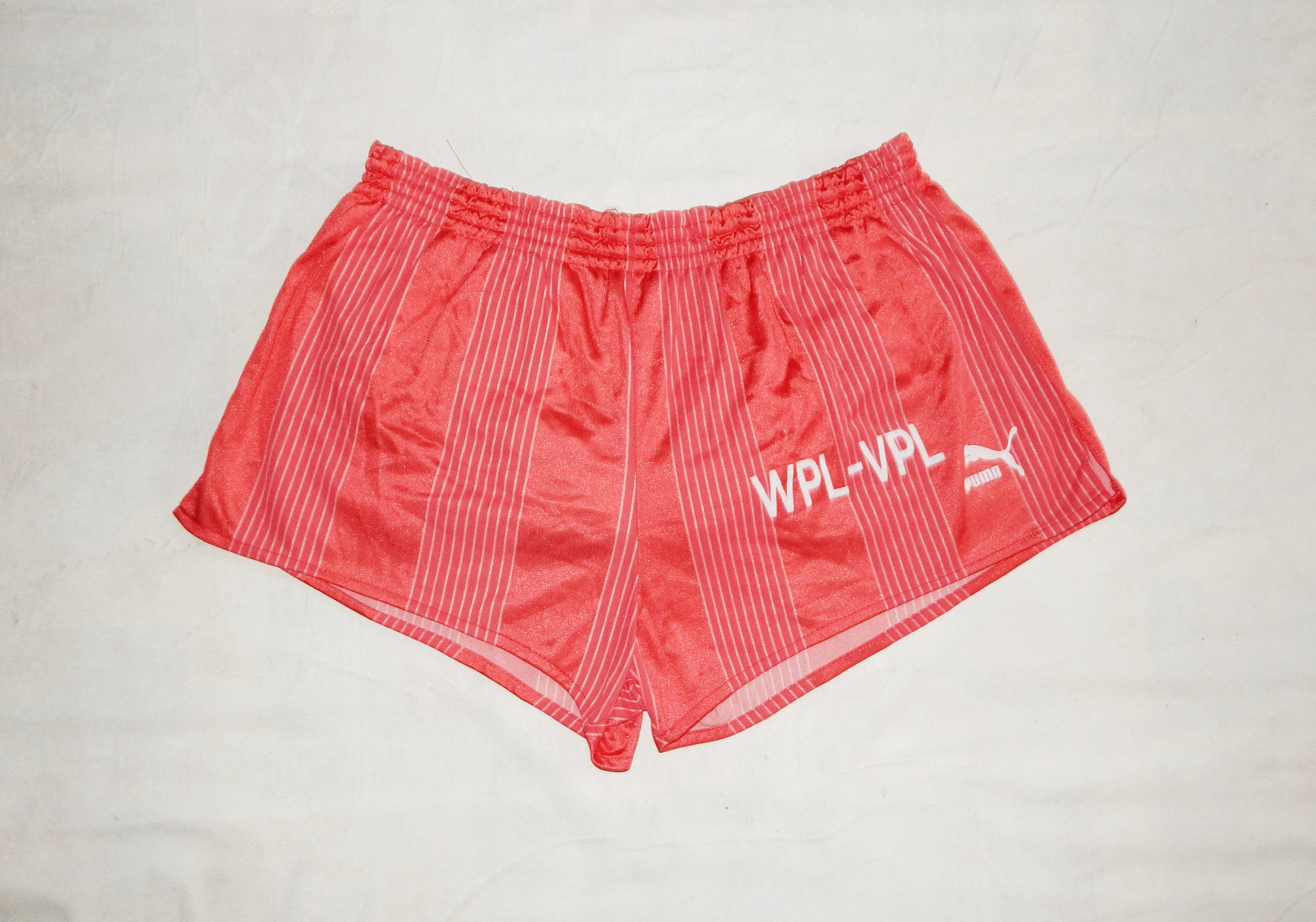 PUMA Vintage 80s Rare Adult's Football Jersey Striped Short Shorts