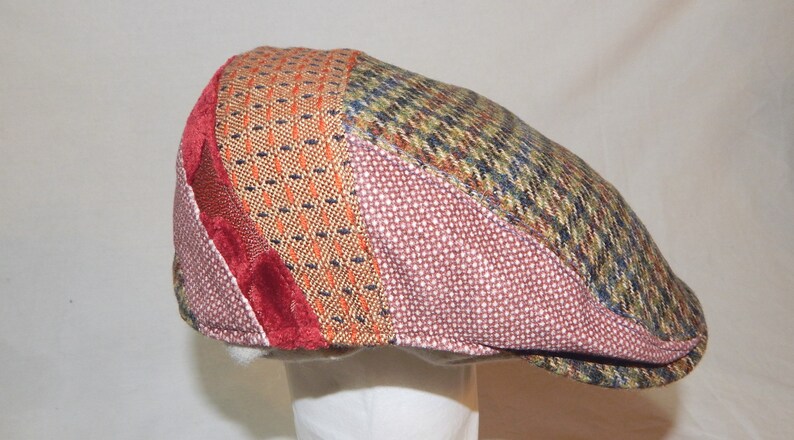 patchwork flat cap