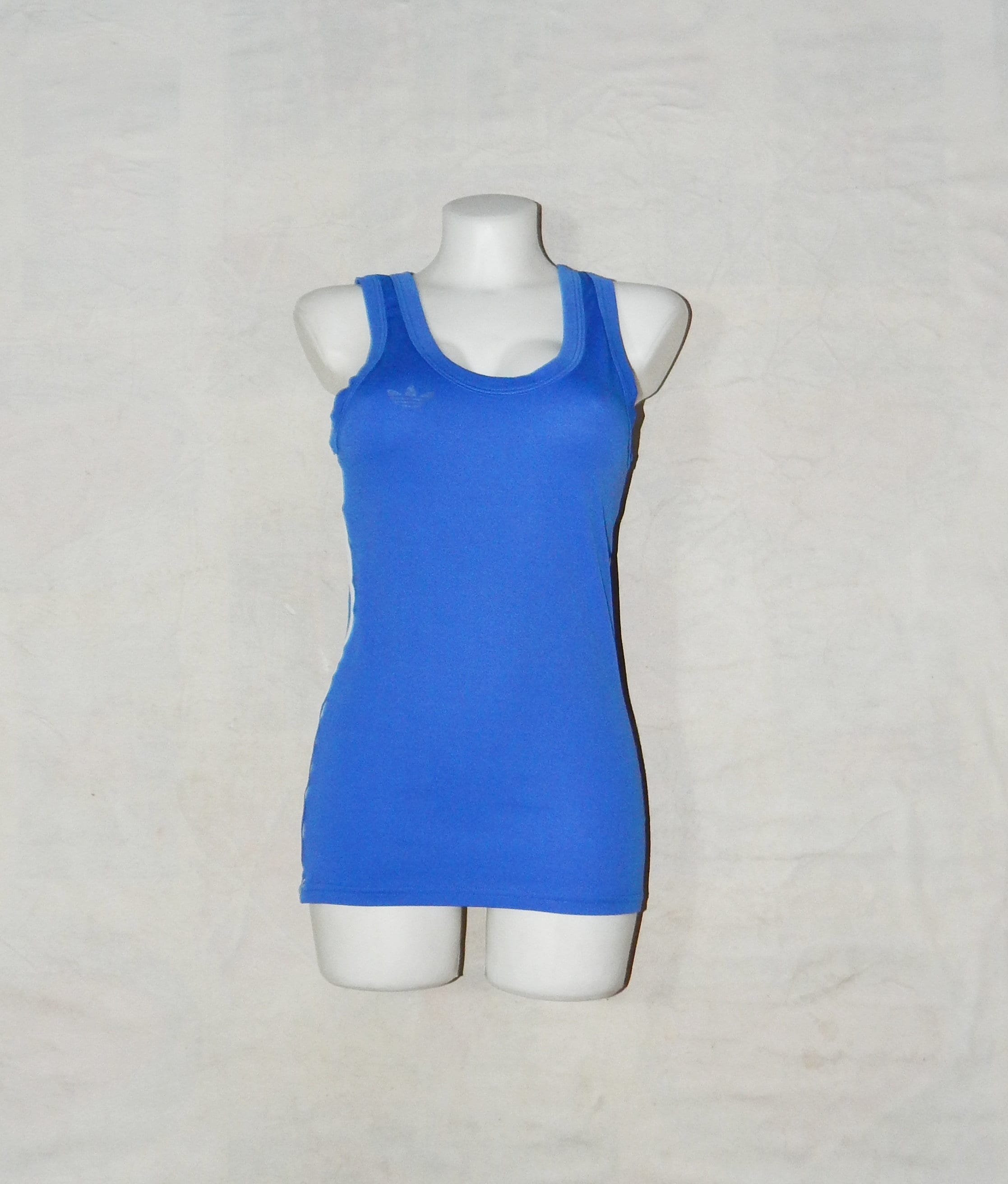 Image of Adidas Vintage S Ventex France Trefoils Excellent Women's Running Vest Jersey , Size S. Blue /White