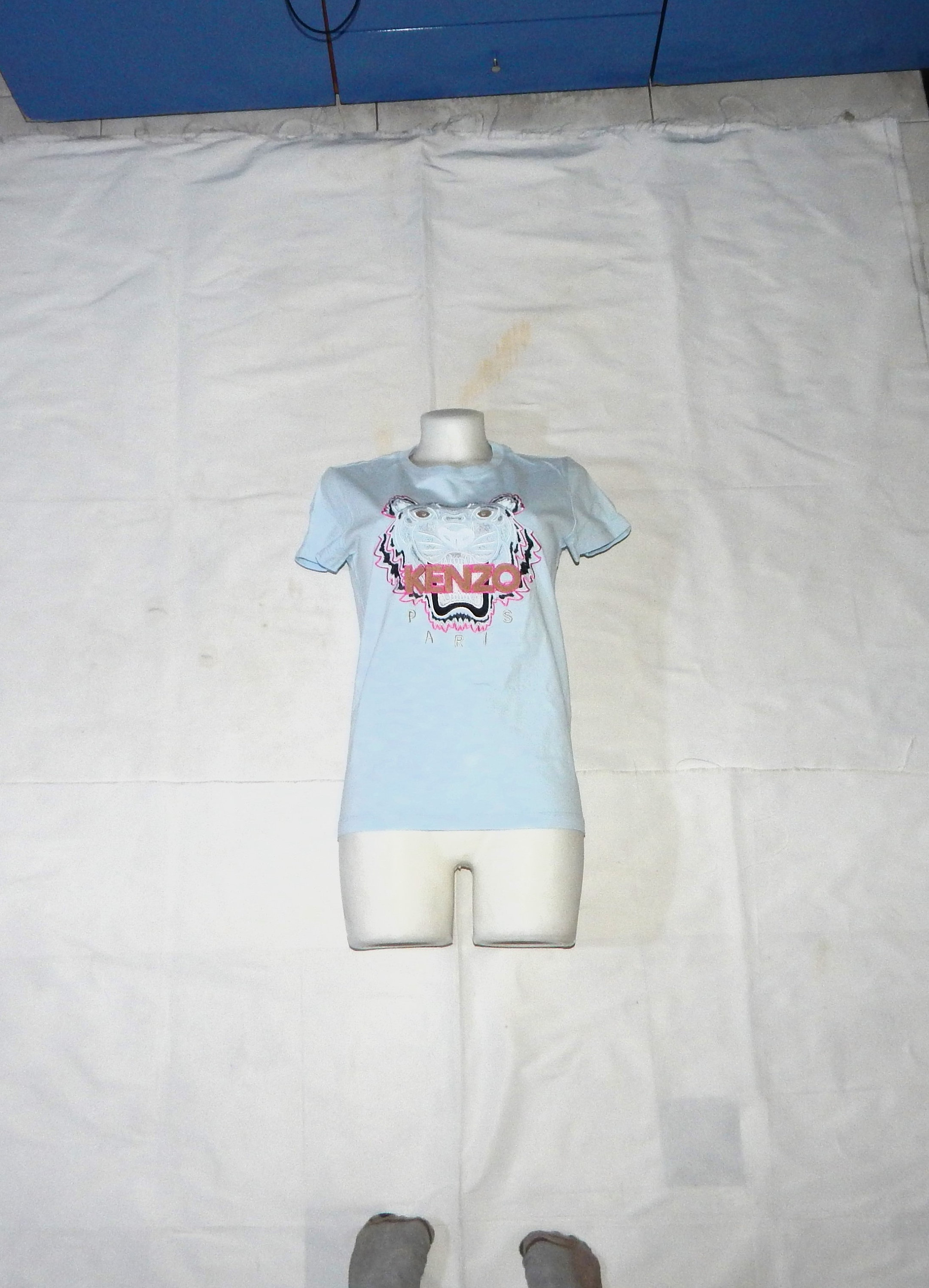 KENZO Paris Vintage 90s 2000s Camisetas de algodon con cuello redondo y manga corta para mujer. Tamano de etiqueta XS transparente Etsy Espana