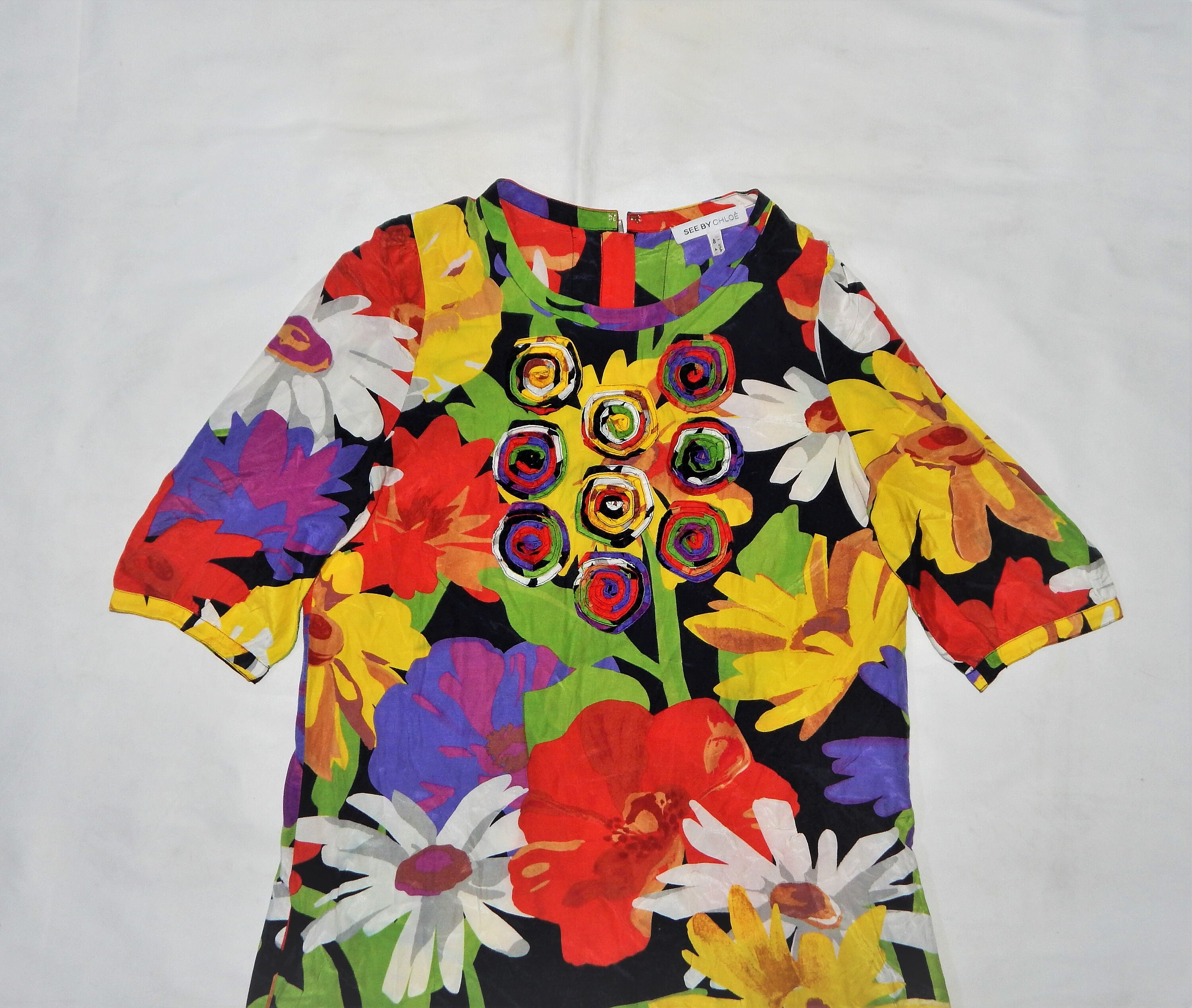 See By Chloé floral pattern dress See by CHLOE' Vintage Stunning Exclusive Silk Floral Pattern