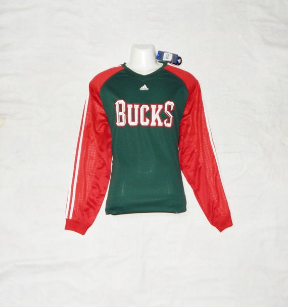 Bucks NBA Adidas New With Tags Men s Long Sleeves Crew Neck Jersey Shirt Size XL Us XXL Eu. Etsy