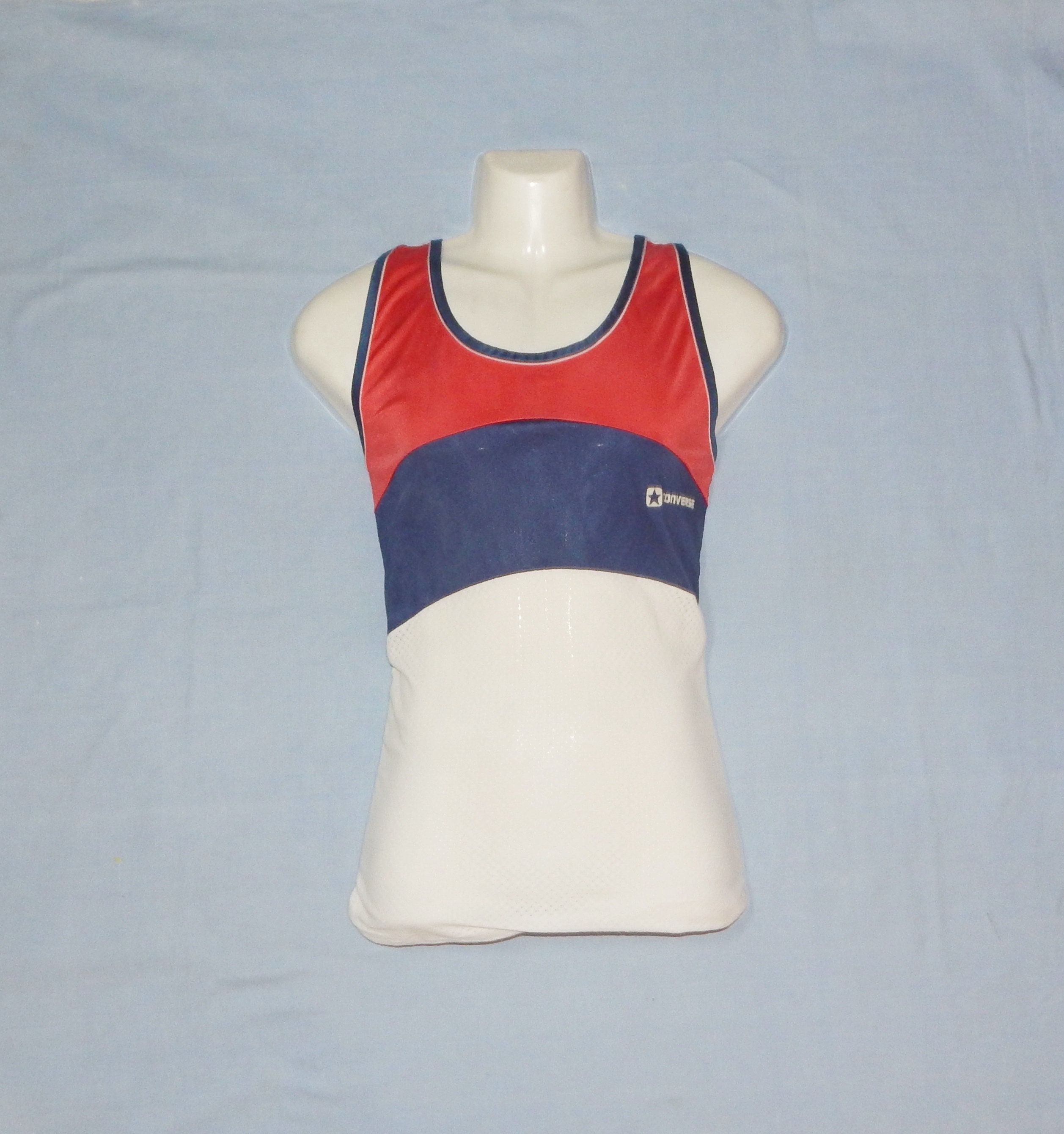 Image of Converse Vintage 80S Men's Running Mesh Vest , Size L, Multicoloured