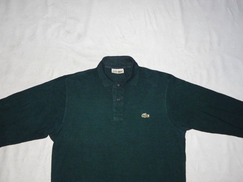 LACOSTE Vintage Late 70s to 80s Men's Collared Long - Etsy