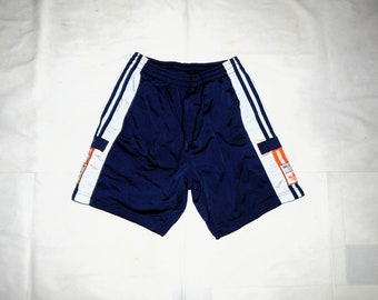 ADIDAS Vintage 90s Adults' Football Shorts. Label Size: It 16, D 176, Uk 32, US 20. Blue/White