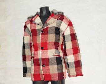 Indian Motorcycle Vintage Rare Wool Men's Hunter Check coat Jacket. Size M, . Multi-coloured.
