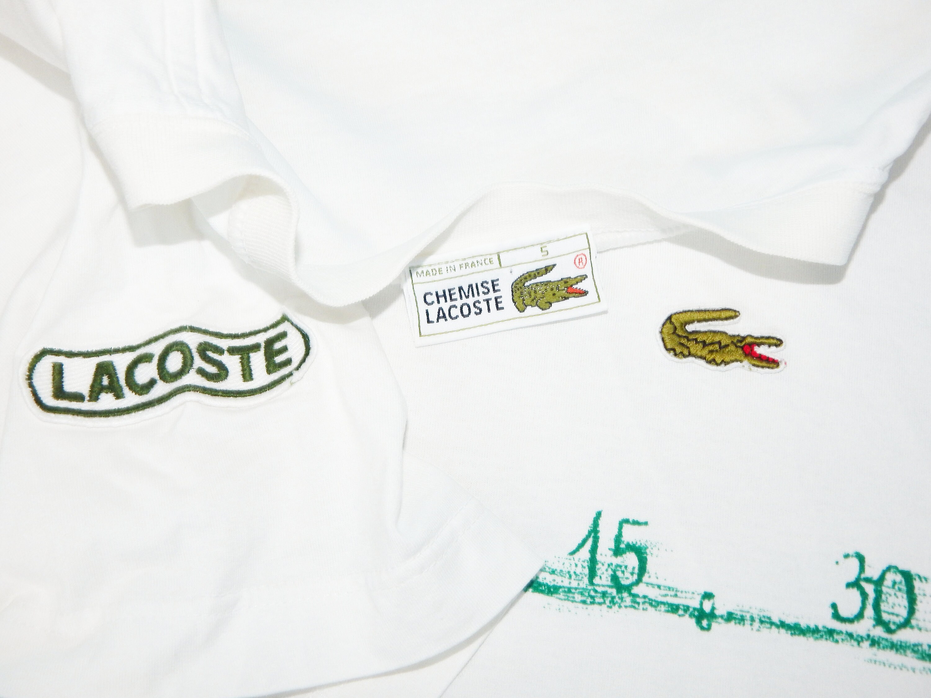 CHEMISE LACOSTE France Vintage 70s Rare Amazing Men's Short