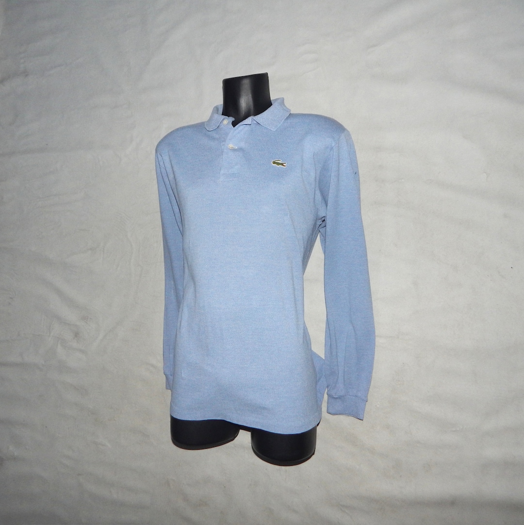 70’s LACOSTE LACOSTE Vintage 70s Men's Long Sleeves Cotton Piqué Polo Shirt
