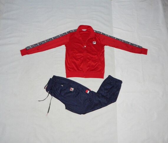 FILA Rare 90s-2000s Boy's and Girl's Tracksuit 2P… - image 2