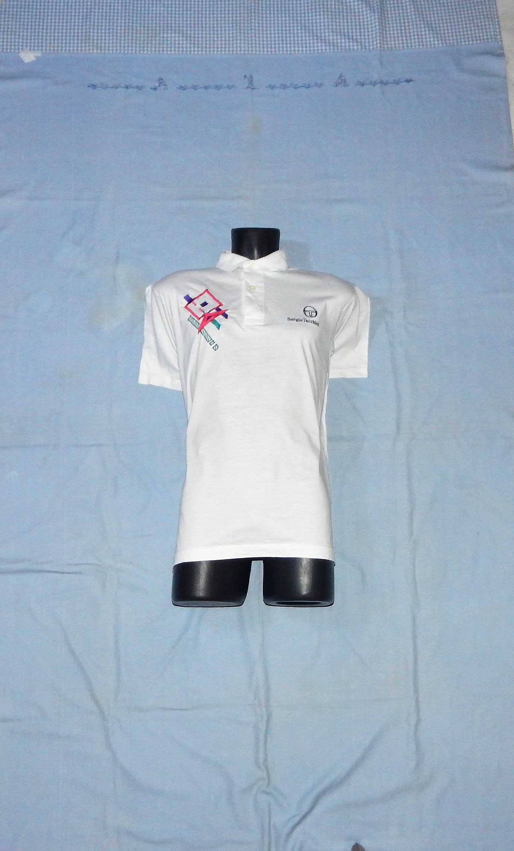 SAMPRAS Sergio Tacchini Vintage 90s Men's Tennis Cotton Polo
