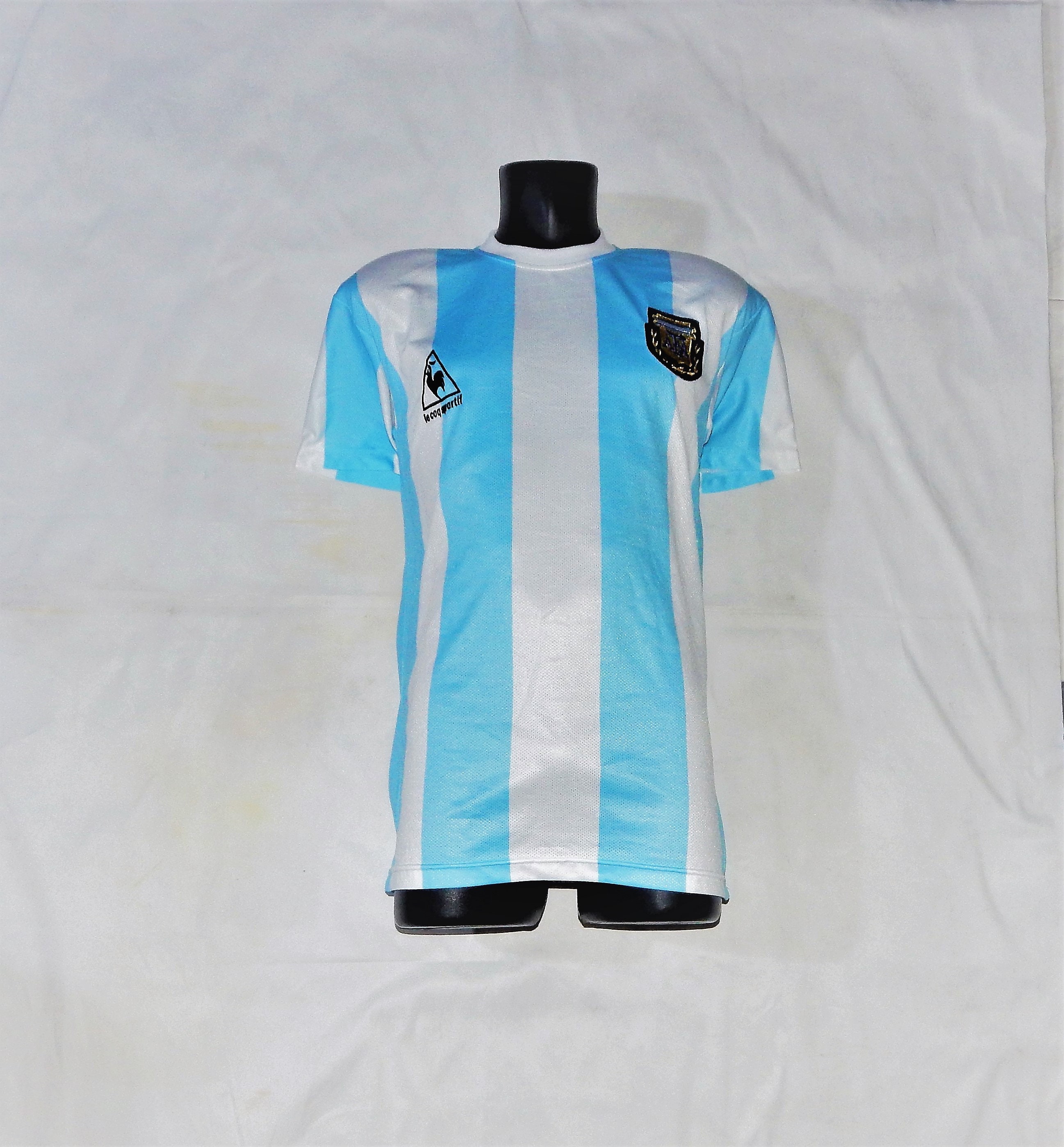 ARGENTINA Maradona Vintage WC 1986 Style Le Coq Sportif Football National Team Shirt Nr 10 Sz. M Etsy