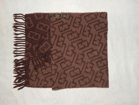 FENDI Vintage 70/80s Rare Excellent Beige and Brown Zucca