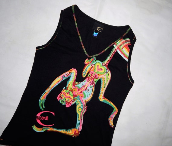 Just CAVALLI Vintage 90s Made in Italy Women's Hi… - image 5