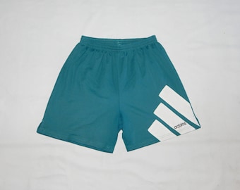Adidas Vintage 90s Adults' Football ( Soccer) Shorts. Tag Size D7, UK36", USA-L. Green/White