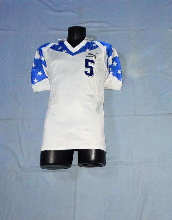 PUMA Vintage 80s Rare Adults' Short Sleeves Football Soccer Jersey