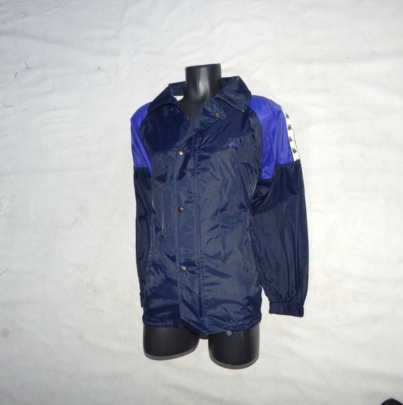 KAPPA USA Track and Field Vintage 80s Rare Adult s Running Training Wind Breaker Jacket Label Size S. Blue white Etsy Ireland
