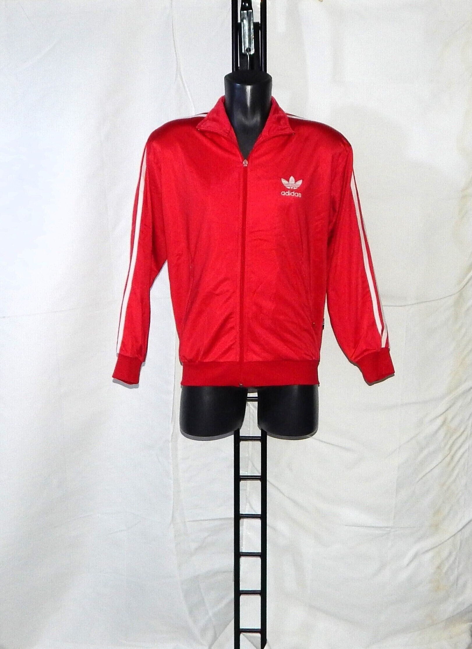 Adidas firebird jacket red best sale