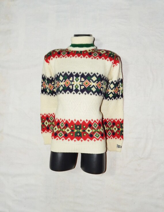 Foxhound Vintage 90s Fair Isle Nordic Style Unisex Adult's Wool