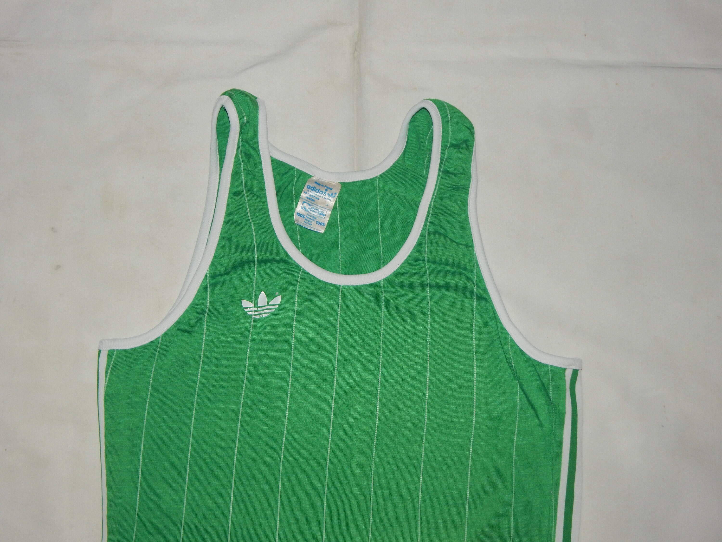 T-shirt Adidas Originals Trefoil Vintage - Taille Medium 180 - Gris Bleu - Occasion Très Bon état
