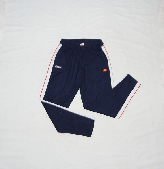 Ellesse Vintage 90s/2000s Adult's Tennis Training Tracksuit Trouser. Label Size L, BLUE.