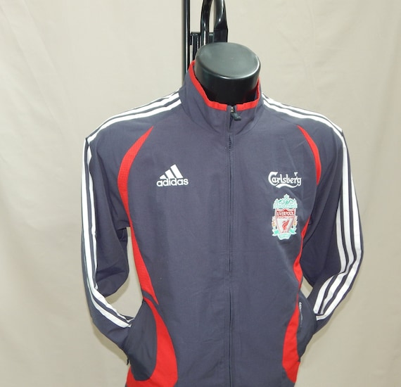 LIVERPOOL Official Football Team ADIDAS Tracksuit Top Jacket