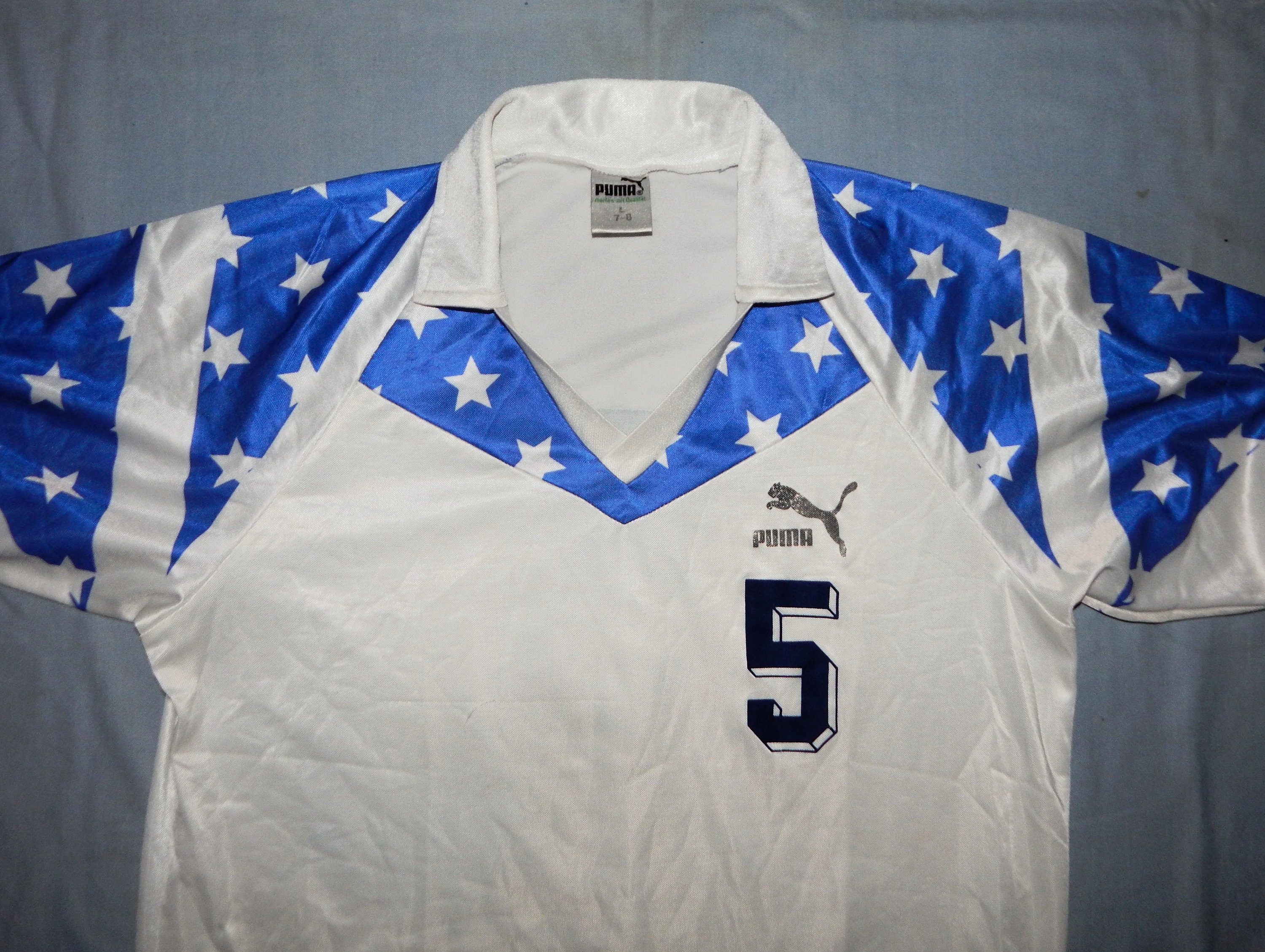 PUMA Vintage 80s Rare Adults' Short Sleeves Football Soccer Jersey