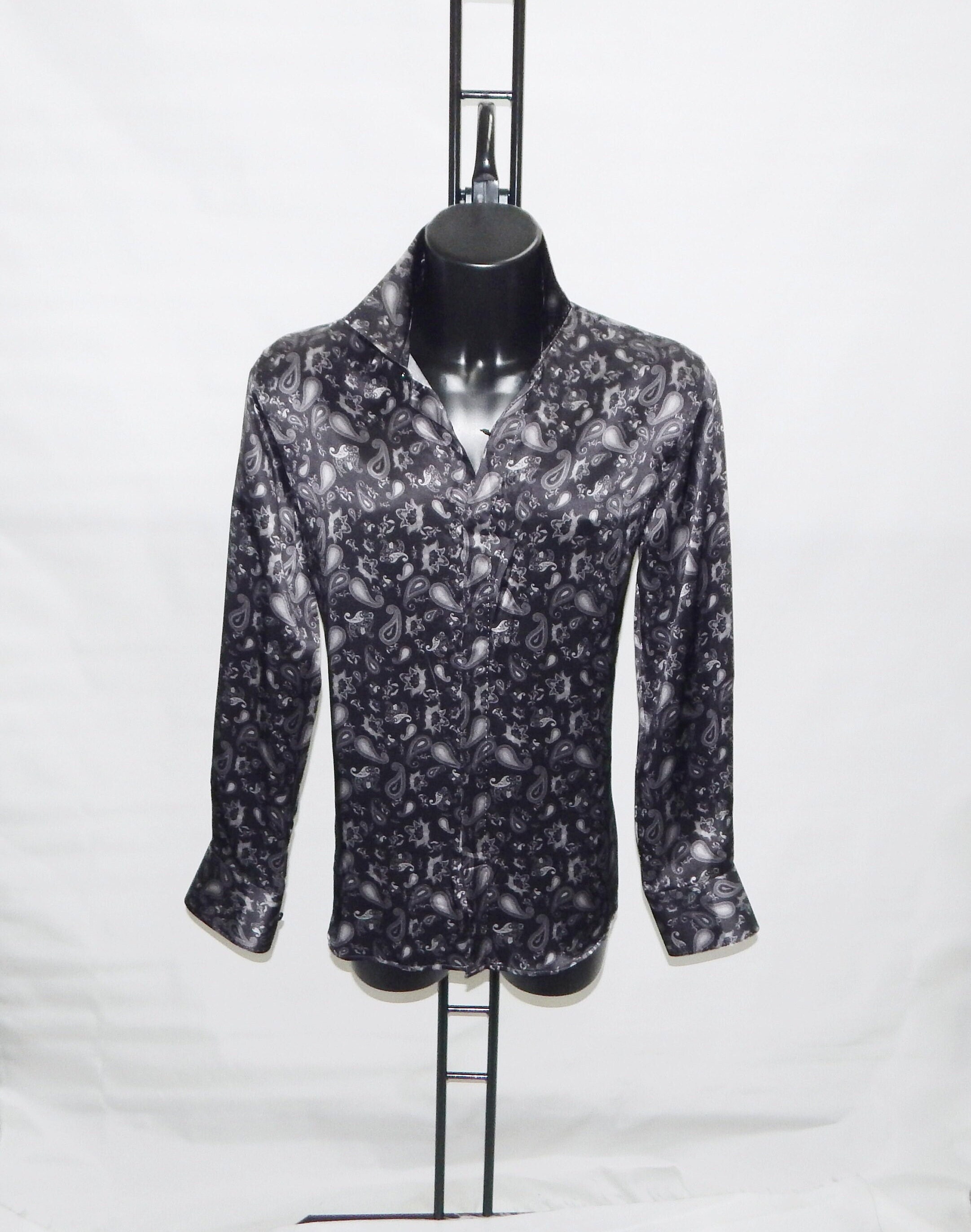 CORTIGIANI Vintage 90s Fashion Italia Men's New Paisley Printed - Main Image