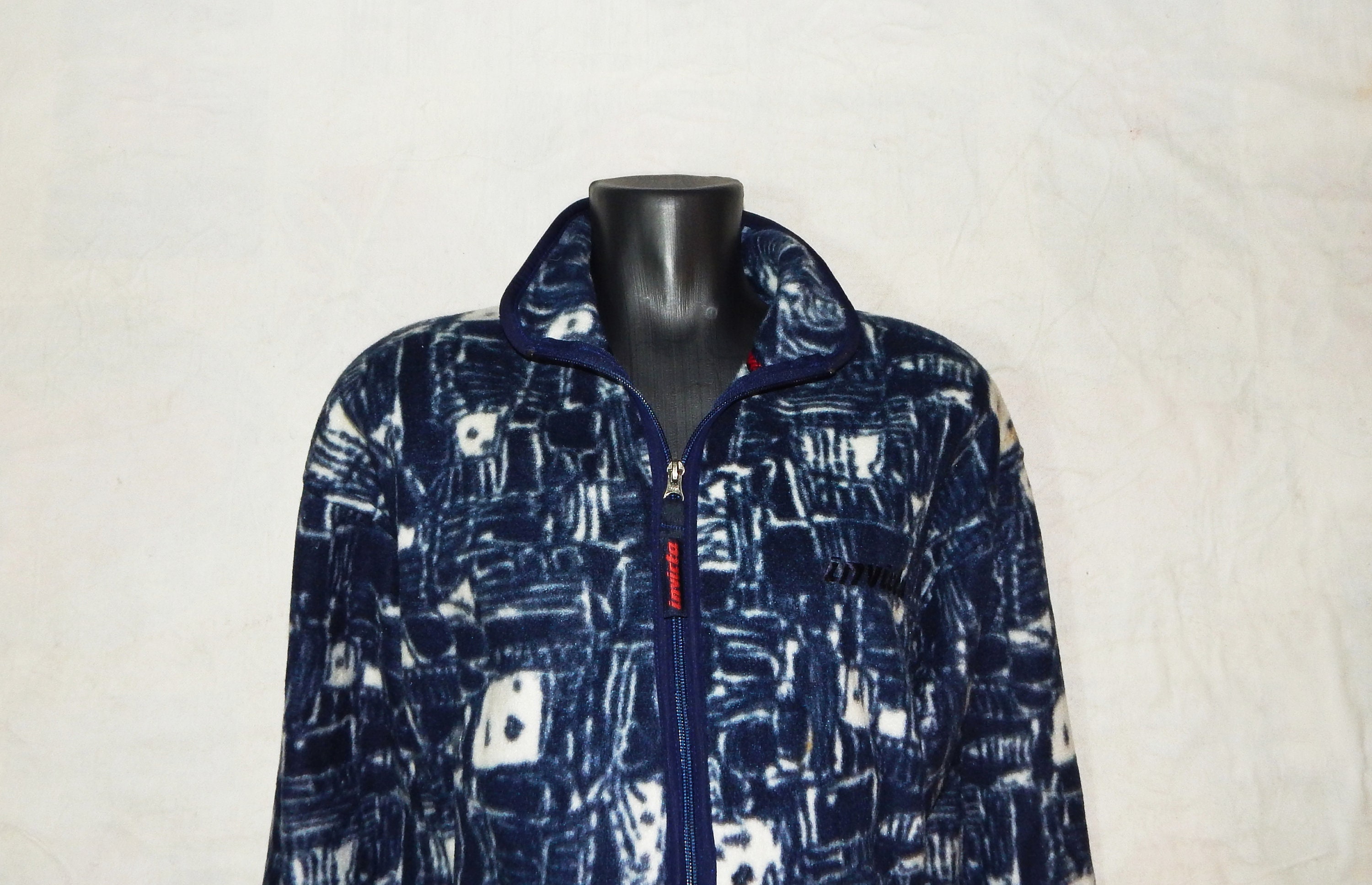 INVICTA Vintage 90s Rare Men's Thermal Winter Zipper Fleece