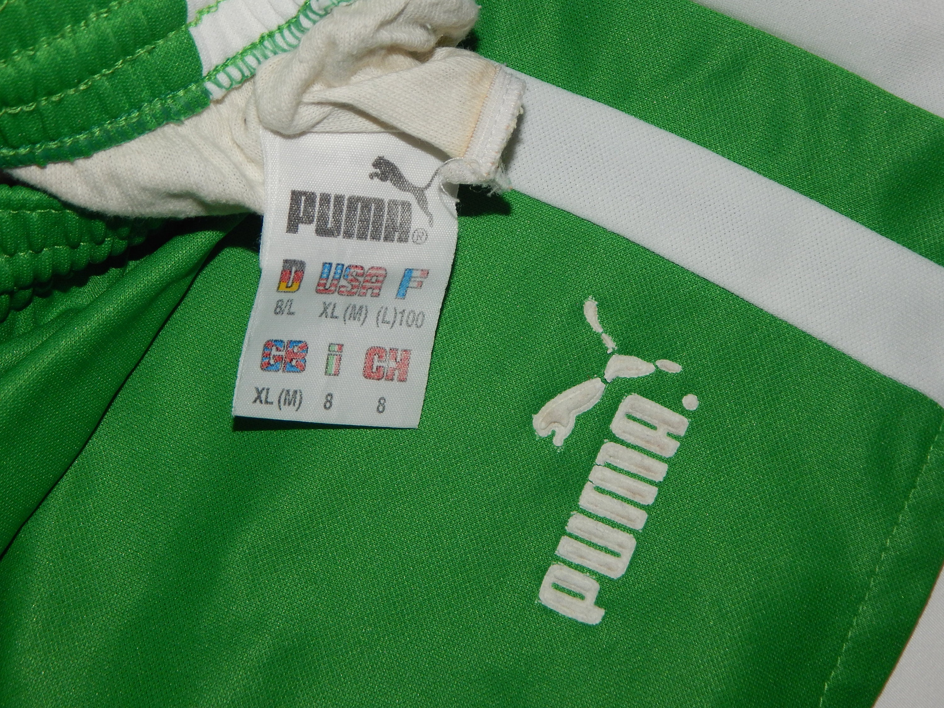 PUMA Vintage 80s to 90s Rare Adult's Football Jersey Striped Short