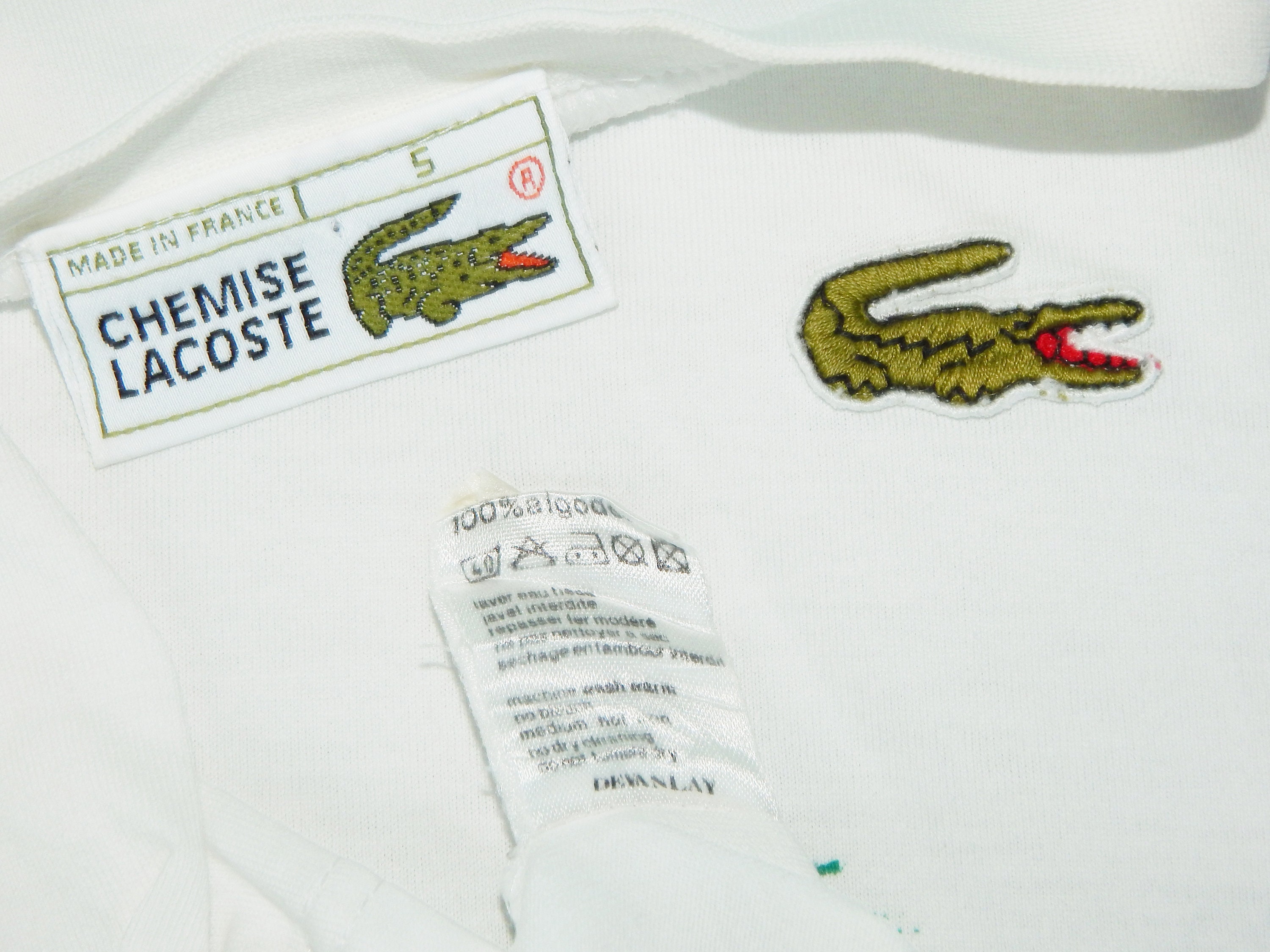 CHEMISE LACOSTE France Vintage 70s Rare Amazing Men's Short