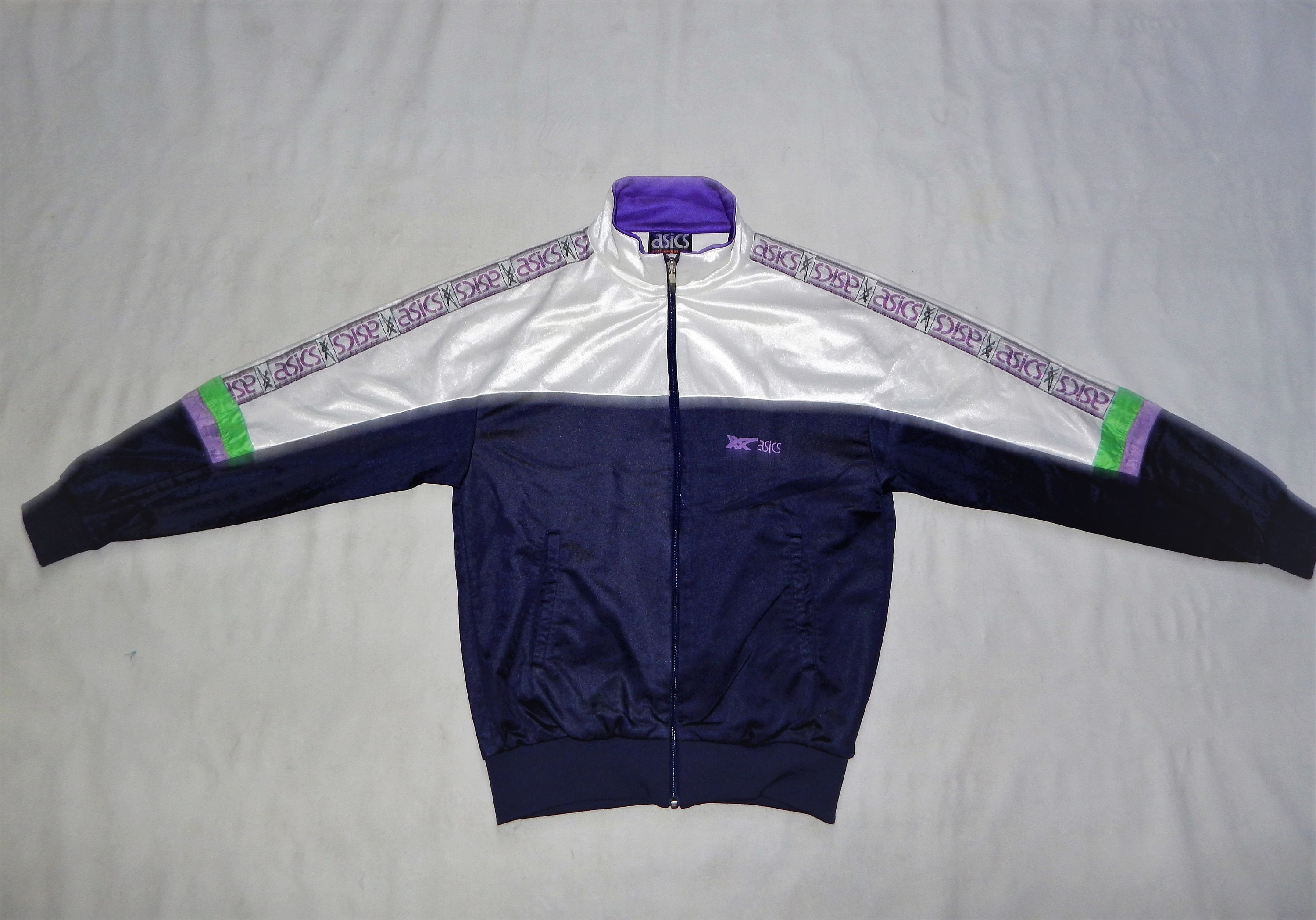 トップス 80s vintage asics track jacket setup y2k Asics Italia Vintage 80s/90s Adults' Running Training Tracksuit