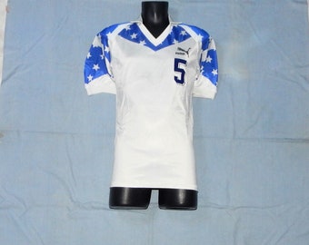 ヴィンテージユニフォーム80年代Puma 日本代表 J.F.A. PUMA Vintage 80s Rare Adults' Short Sleeves Football Soccer Jersey