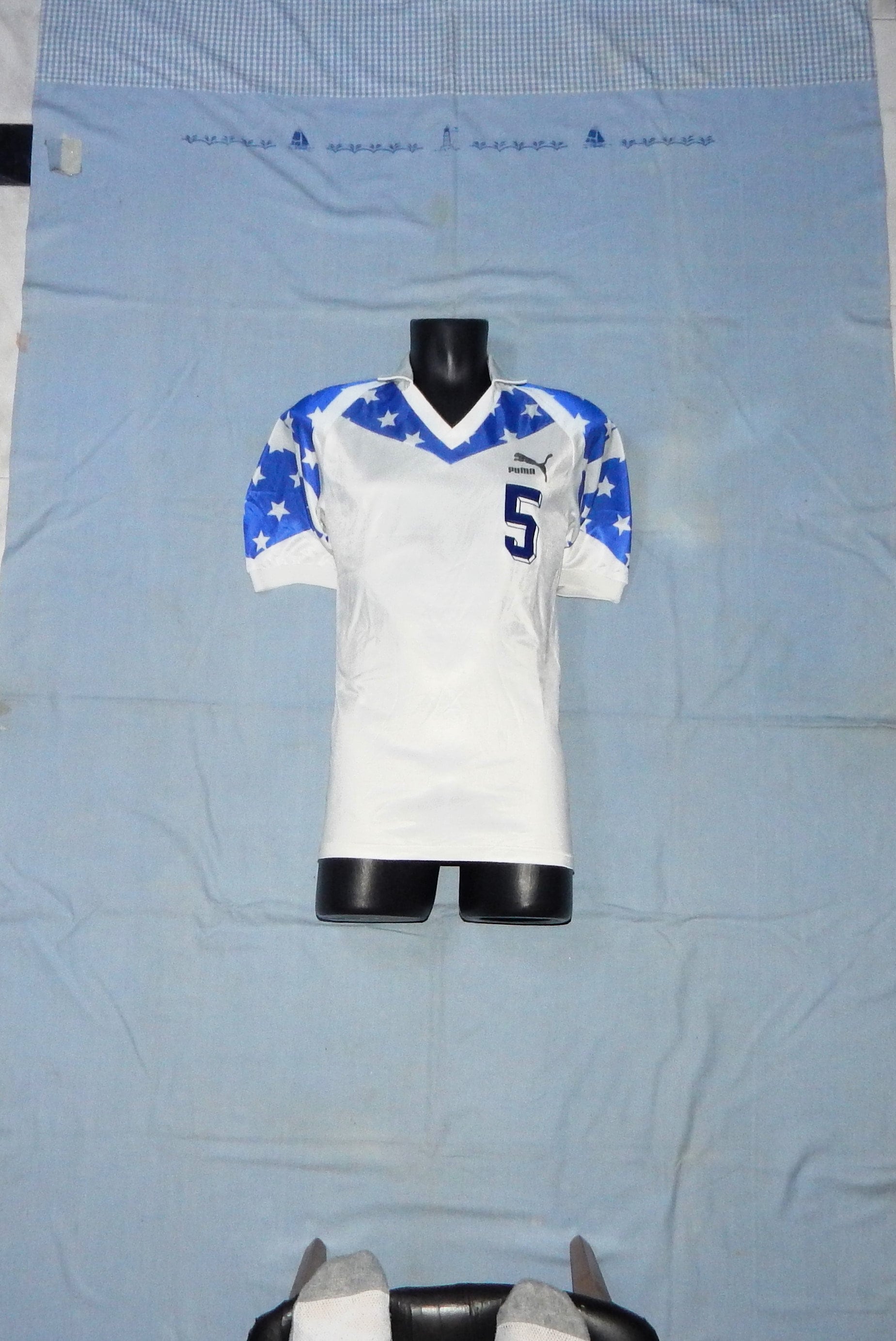 ヴィンテージユニフォーム80年代Puma 日本代表 J.F.A. PUMA Vintage 80s Rare Adults' Short Sleeves Football Soccer Jersey