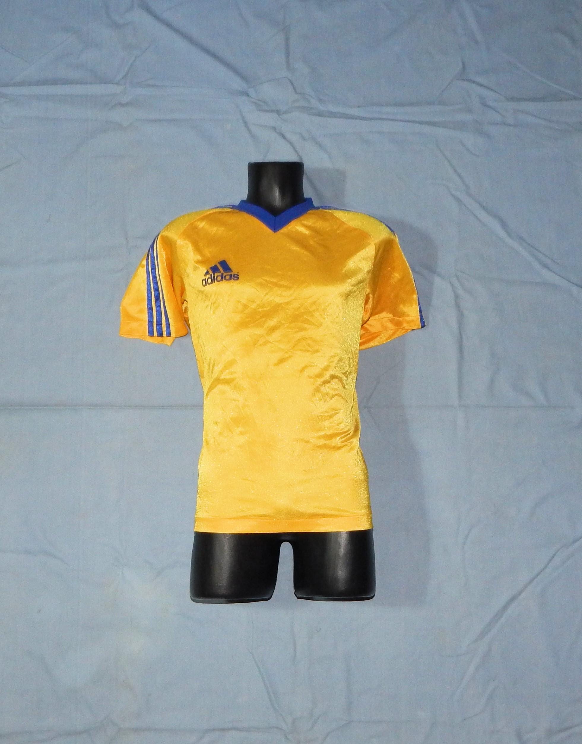 70s vintage yellow × blue football tee vintage 50s WHITE YELLOW BLUE #27 FOOTBALL LONG SLEEVE