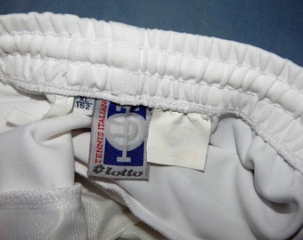 Short De Sport Lotto Boris Becker - Taille XL - Gris Coton - Années 90 - Occasion