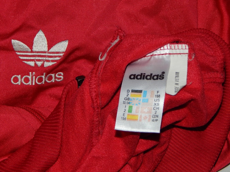 Adidas Vintage 90s Trefoil Adult's Tracksuit Top Jacket, Label Size D2 ...