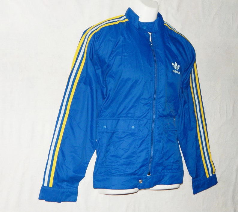Adidas vintage 90s Trefoils Sport Nylon Wind/Rain Jacket | Etsy
