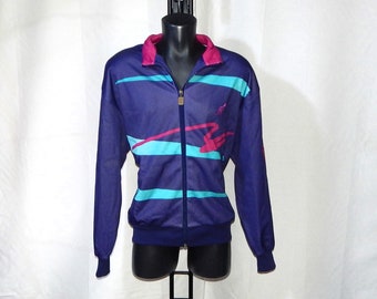 Australian By L'Alpina Rare Vintage 70s/80s Adults Tennis Tracksuit Top Jacket. Label Size IT48. US-M/L. UK-M/L. multicolour