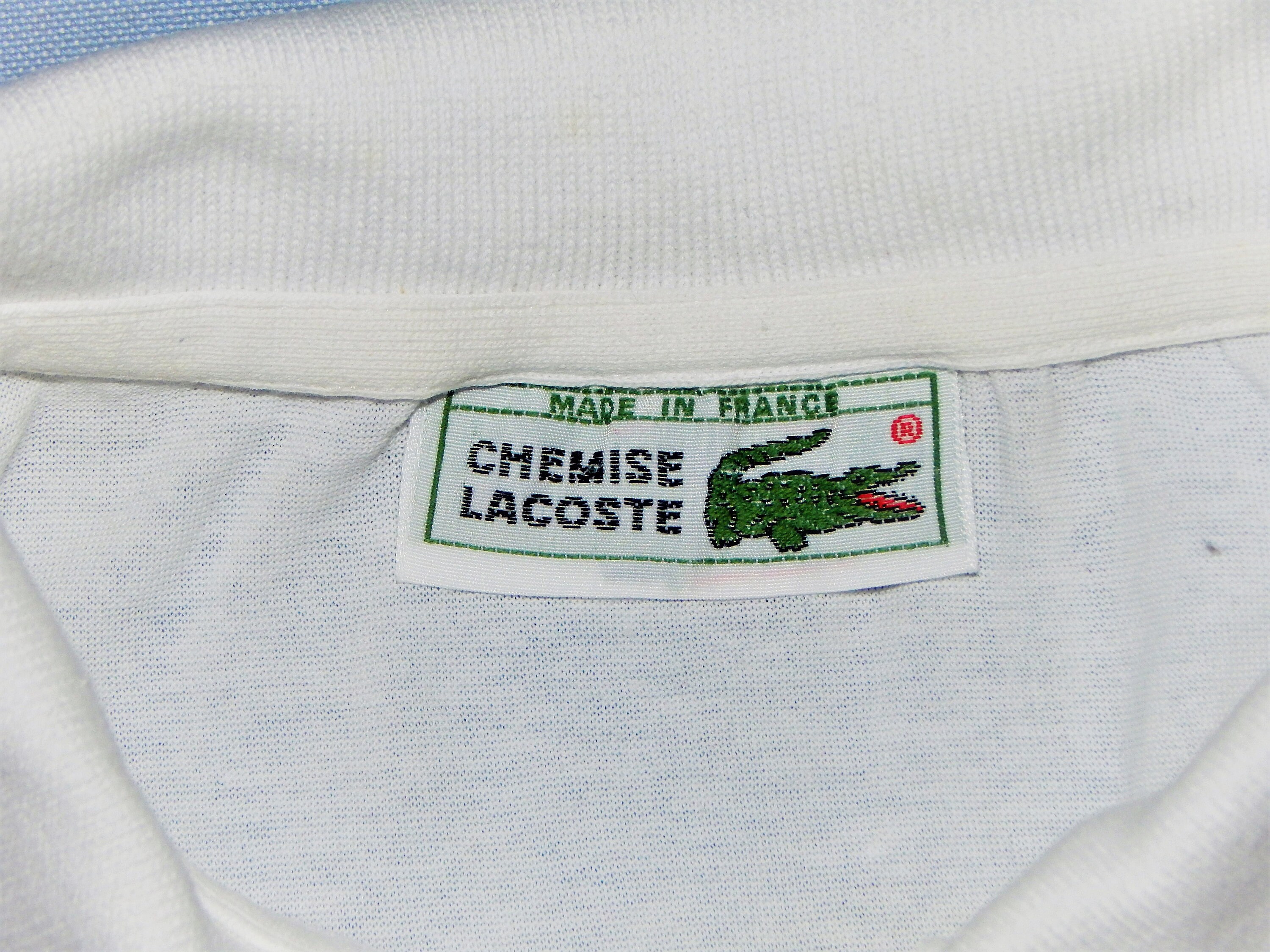 LACOSTE Vintage 70s Made in France Men's Tennis Golf Cotton Pique