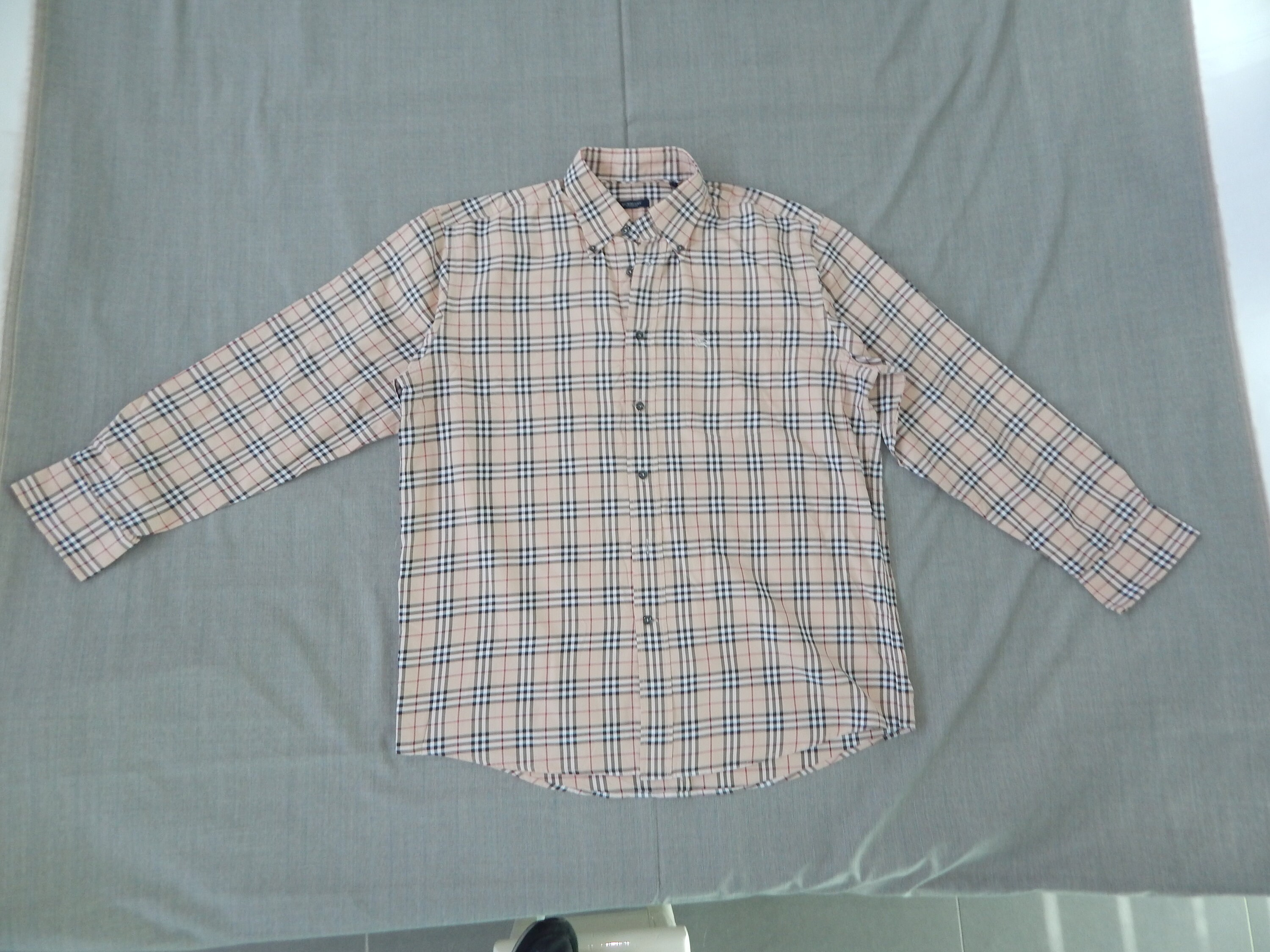 BURBERRY Vintage 90s/2000s Excellent Men's Classic Nova Check Long