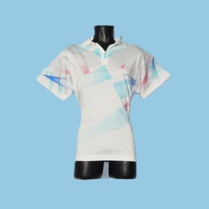 Australian By L'Alpina Rare vintage 80s Women's Tennis floral design Jupe . Taille 46 IT, M. Blanc et multicolore - France